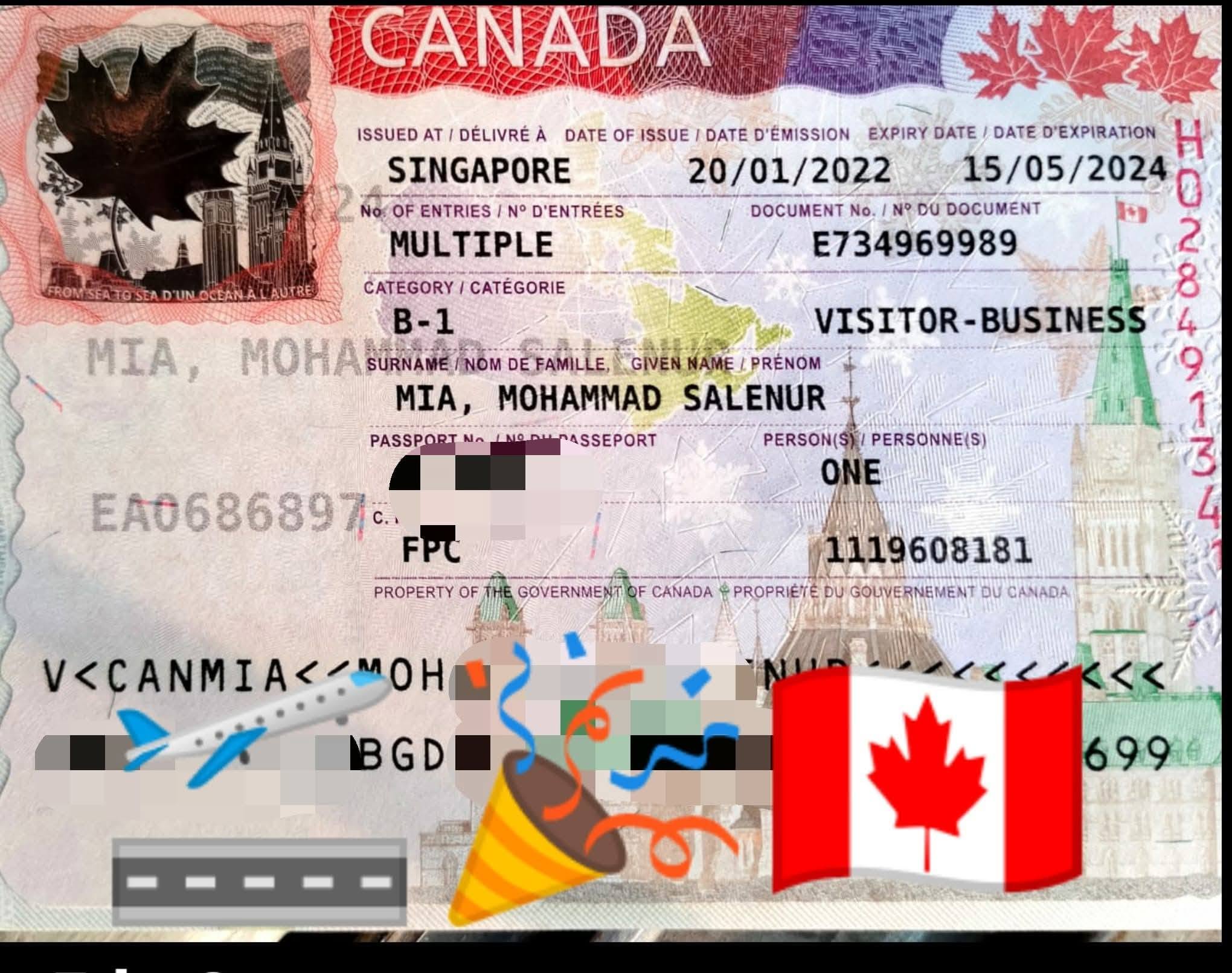 Canada Visitor Visa Approved